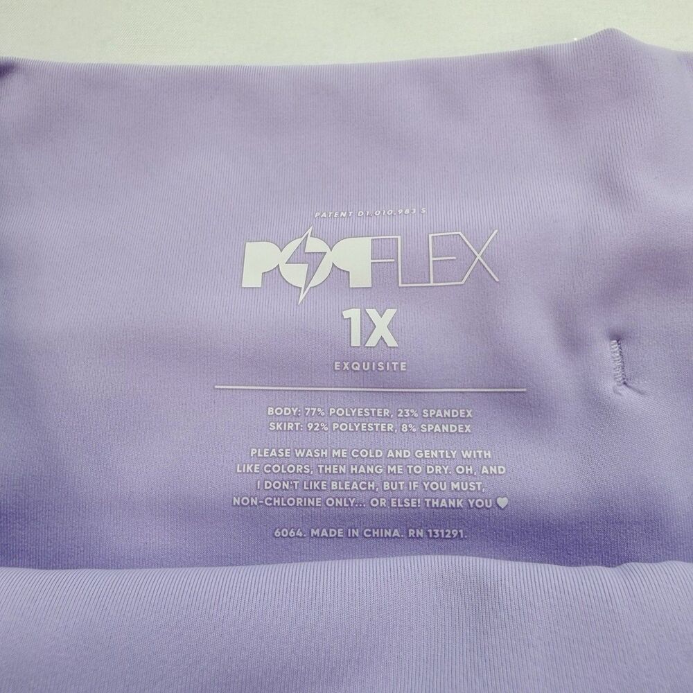 POPFLEX Pirouette Skort Mini Skirt 1X Digital Lavender Taylor Swift Coquette - Picture 7 of 10